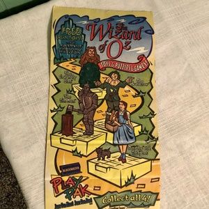 Vintage 1998 Wizard Of Oz Toy Bag Blockbuster Video Collectible